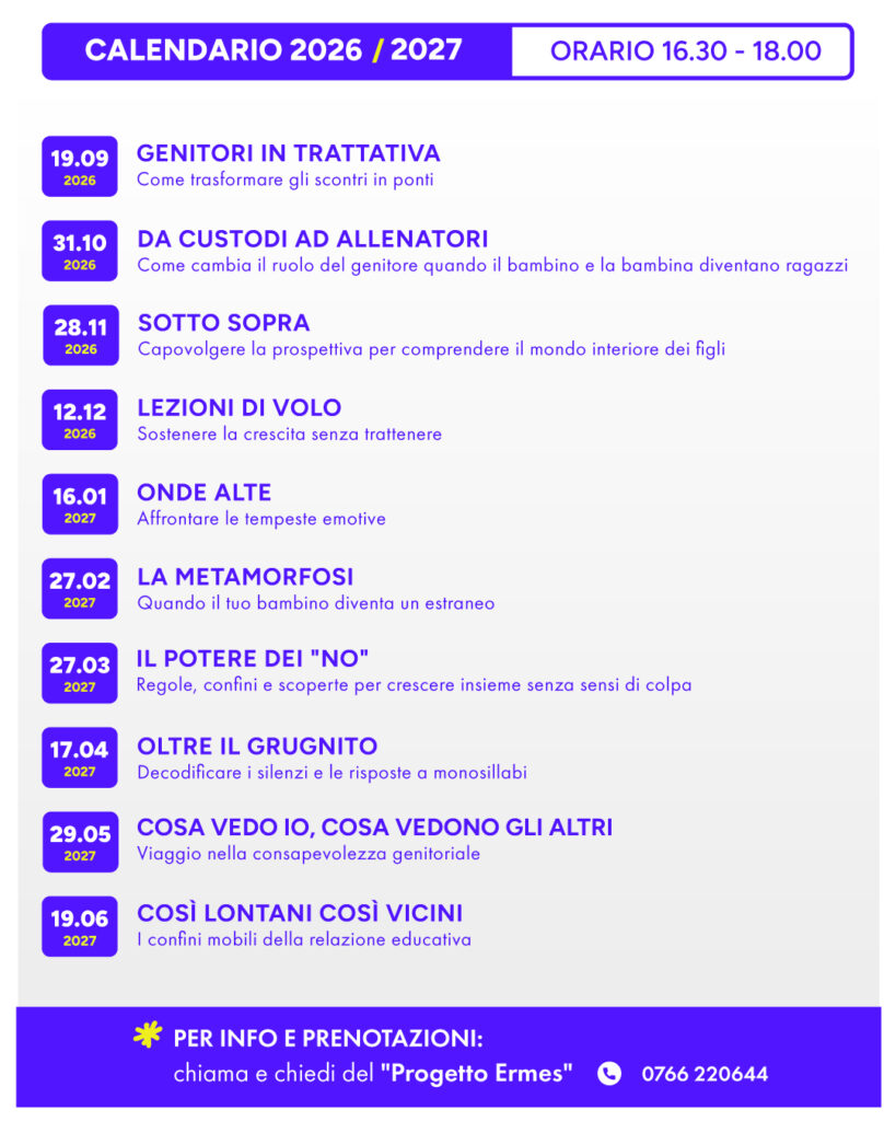 Calendario 2026/2027 degli incontri Focus Famiglie a Civitavecchia